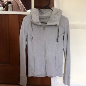 Lululemon light gray zip up.